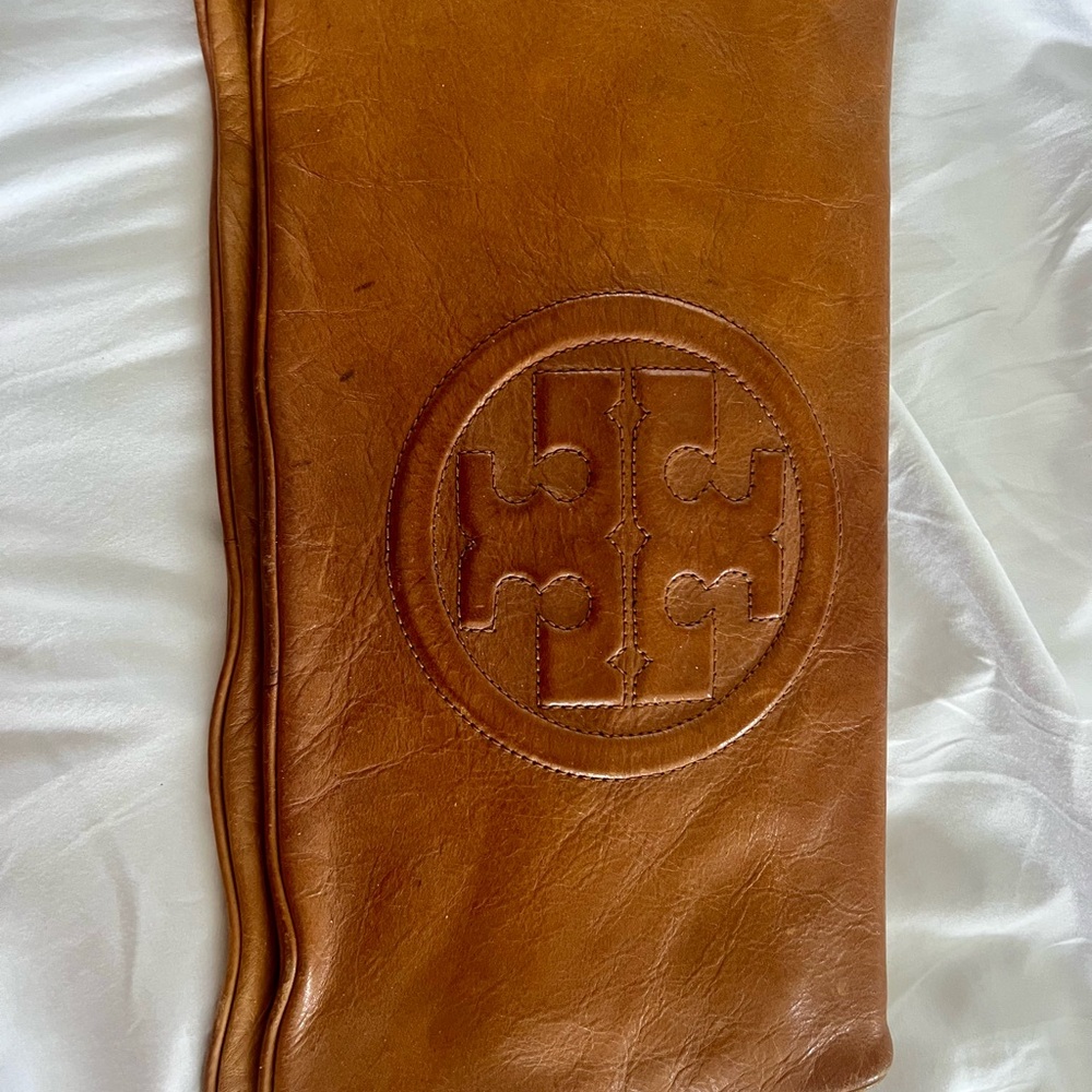 Tory Burch Tan Leather Clutch